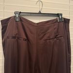 NEW Vince Pleated Wide Leg Dress Pants office Chocolate Brown Size 18 *flaw‎ Photo 6