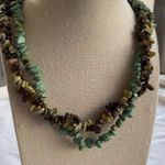 Vintage Native American Navajo Turquoise chunk Bead multi strand Necklace 21” Blue Photo 11