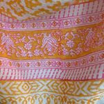 CAPRI Sling Tote eco friendly boho orange/pink/beige 100% cotton beach bag Orange Photo 6