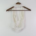 Free People  Crop Jersey Halter Top White Size S Photo 2