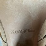 Franco Fortini Cole Tan Suede Buckle Studded Heeled Booties Women's Size 6 Photo 3