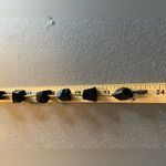 Necklace, Black stone and‎ gold tone, 23.5” long, statement piece Photo 5