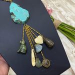 Vintage VOGUE Runway Precious Stones Necklace Photo 8