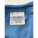 Gildan Women’s  Blue Embroidered Turtle T-Shirt Sz L Photo 1