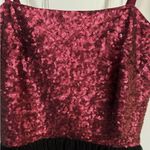 Dress the Population  Kady Merlot Sequined Black Tiered Tulle Dress Size XS New Photo 2