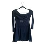 Princess Polly  Virtues Long Sleeve Sheer Mini Dress Navy, New with Tags Photo 4