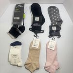 Eddie Bauer 8* pairs Womens Quarter Socks Coolmax Active White BLK Grey pink Beige OLDSTOCK Photo 1