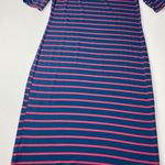 LuLaRoe  Julia Dress Blue and Pink NWT Size M Photo 8