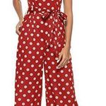 Red & White Polka Dot Romper Photo 0