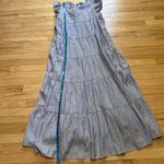 Elegant baby‎ blue Tiered Maxi Dress Pink Size M Photo 6