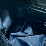 Vintage Navy Blue Eel Skin Leather Purse Shoulder Bag Cross Body 13 X 9 Stunning Photo 5