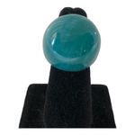 2 NIP Trendy Acrylic Fashion Big Rings In Ivory And Green Size 7 Photo 13