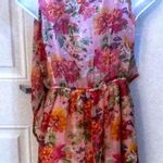 American Rag New sheer floral wrap dress by XS s2 Photo 1