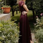 Baltic Born Krystal Satin Wrap Gown Maxi Dress Photo 2