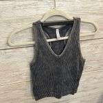 Zenana Outfitters Seamless Ribbed Cropped Racerback Tank Top L/XL Photo 0