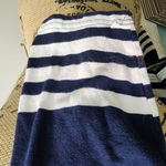 J.Crew  Striped Top‎ 3/4 Sleeve Boat Neck Pink Accent Casual Tee Shirt Medium Photo 5