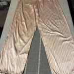 Victoria's Secret  PAJAMAS SLEEP PANTS SATIN feel STRIPE LOUNGE WOMEN LG Photo 0
