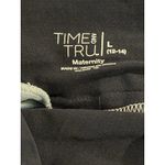 Time And Tru Women's L (12-14) Maternity Denim Shorts Comfort Belly Band Light Photo 3