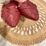 Birdies  The Dove Slide Mules Rhubarb Red Crossed Leather Size 7.5 Photo 8