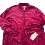 Lululemon Reversible Drape-Sleeve Long Jacket Sonic Pink Wild Berry Size 10 NEW Photo 2