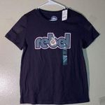 Star Wars NWT  Rebel Printed T-Shirt Women Size Medium Black Photo 0