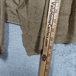 Kasper  Cardigan Sweater Womens Large‎ Open Front Metallic Gold Deco Decadence Photo 9