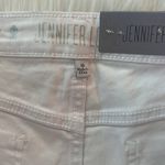 Jennifer Lopez White Shorts With Silver Beading Size 10 Photo 4