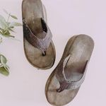 Anchor Blue  Y2K Black Chunky Platform Flip Flop/Sandals. Size 8.5 Photo 1