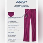 Jockey Black scrub Pants with Elastic Waistband Sz:PM Size M Photo 3