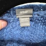 Aerie Blue Soft Loose Knit Open Cardigan Photo 6