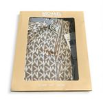 Michael Kors  Tan and White Scarf, Hat, and Glove Set Photo 2