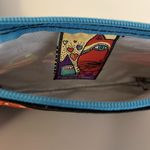 Laurel Burch Cosmetic Makeup Pouch Zippered Pouch Black Cat Faces Feline Art Photo 5