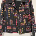 Chico's Design Vintage Art Deco Button Front Denim Jacket Photo 1