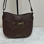 Calvin Klein Brown Shoulder Bag with Hobo Silhouette Photo 0