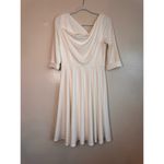 Black Halo  cream knee length Jackie O Swing Dress size 10 Photo 9