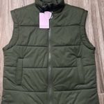 Avec Les Filles  Forest Green Puffer Vest xs Photo 0