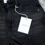 KanCan Ultra High Rise Mom Shorts Jean Denim Cutoff Distressed Black Size 1 24 Photo 3