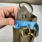 Madewell  The Transport Saddlebag Leather Crossbody Bag Tundra Olive Green Photo 10