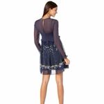 Ted Baker NEW  Women’s Zumi Dress Pearl Print Navy Long Sleeve Size 1 Photo 5