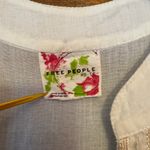 Free People  White Gauze Metallic Embellished Sleeveless Shift Mini Dress -XS Photo 1