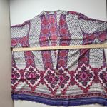 Catherines Womens Boho Floral Kimono Sz 3X Multicolor Open Front Lightweight Photo 10
