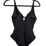 ANDIE NWT Romana Black Plunge Neck Ring Detail One-Piece Swimsuit Size XS Photo 1