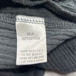 Easel Los Angeles Womens Medium Black Textured Wide Leg Jumpsuit Overalls Cotton Photo 13