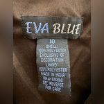 Y2K Eva Blue Cocktail Maxi Dress Brown Embellished Sequin Fairy Party Dress 10 Photo 5