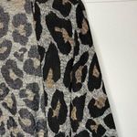 I Joah Animal Print Open Front Kimono Cardigan Top Cover Size Small EUC Gray Photo 3