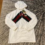 Gucci  Cotton dress with chenille Web 'White' size S Photo 1