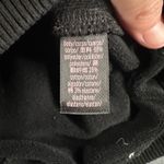 Victoria's Secret  Crew Neck Sweatshirt Womens Large Black VS Logo Embossed LS Photo 7