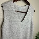 Pure Collection 100% Cashmere Gray Sleeveless Knit Top Size M Size M Photo 3