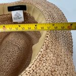 J. Crew Raffia Straw Crochet Brim Hat F1722 Packable Vegan Tan Photo 6