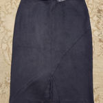 Level 99 Black Suede Pencil Skirt Size 31 Photo 0
